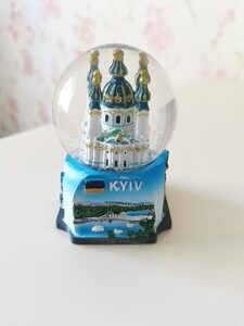 kyiv snow globe souvenir capital of ukraine