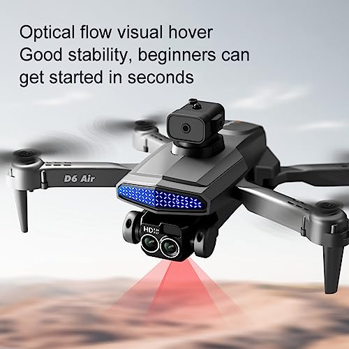 Drone Rc Quadcopter With 4k Hd Fpv Camera Three Lens Wifi Remote Control Aerial Drone Multirotors Circle Fly Altitude Hold Headless Mode Start Speed Gifts Toys…