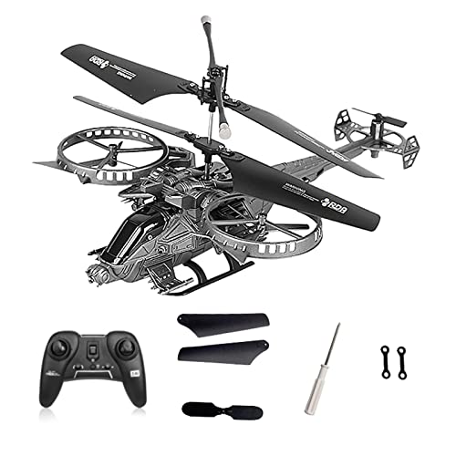 USB Drone with LED Lights, Combat Helicopters Remote Control Toys Gifts for Boys Girls with Altitude Hold Headless Mode Key Start Speed Adjustment, Gifts for Beginners and Fighter Enthusiasts