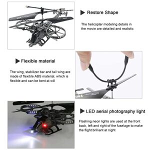 USB Drone with LED Lights, Combat Helicopters Remote Control Toys Gifts for Boys Girls with Altitude Hold Headless Mode Key Start Speed Adjustment, Gifts for Beginners and Fighter Enthusiasts