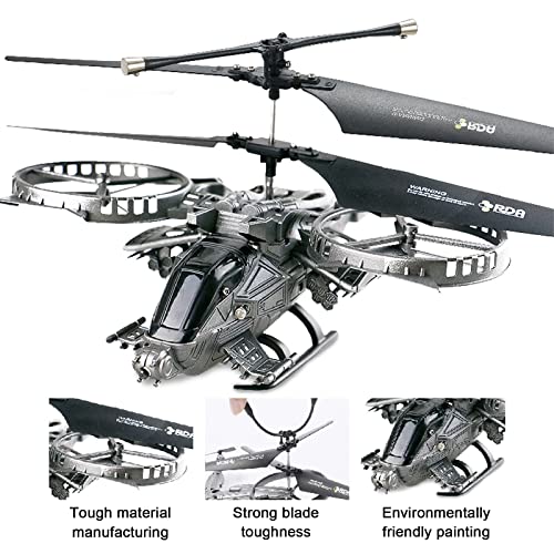 USB Drone with LED Lights, Combat Helicopters Remote Control Toys Gifts for Boys Girls with Altitude Hold Headless Mode Key Start Speed Adjustment, Gifts for Beginners and Fighter Enthusiasts