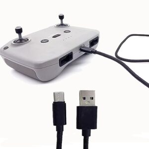 Remote Controller USB C Charging Cable Cord for DJI Mini 2/Air3/Air 2S/Mavic 3/Mavic Air 2 Drone Controller Charging Data Cable for DJI RC/RC 2/N1/N2 Remote