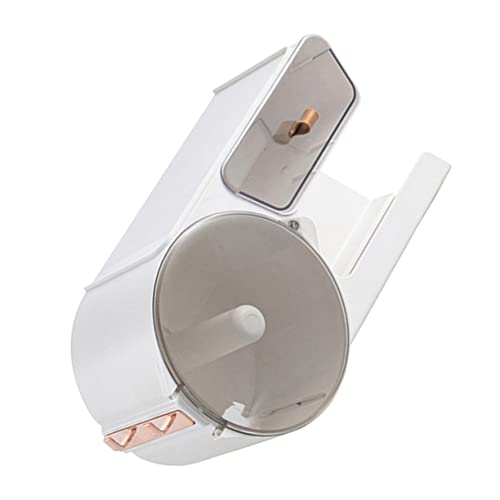 LIGHTAOTAO Paper roll Wall Mounted Toilet Paper Holder White Paper Towel Holder Wall Mounted Paper Towel Holders Towel Storage Rack Toilet Tissue Holder Tissue Storage Shelf Toilet Paper Case