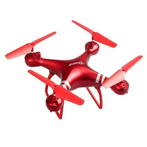 LF608 Fly Toy Drone - Controlled Aircraft Toy,816 Brushed Coreless Motor,15+mins Flying Time (RED)