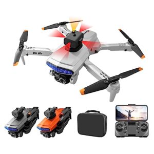 4k hd fpv camera remote control foldable mini drone - altitude hold headless mode trajectory flight start speed adjustment rc drone quadcopter gifts toys gifts for adults boys girls (gray)