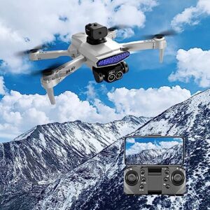 4K HD Fpv Camera Remote Control Foldable Mini Drone - Altitude Hold Headless Mode Trajectory Flight Start Speed Adjustment RC Drone Quadcopter Gifts Toys Gifts For Adults Boys Girls (Gray)