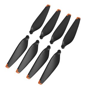 Drone Propellers, Powerful High Rigidity Drone Wing Blades PC Drone Accessories Strong and Light Pulling Force for Mini 3 (Orange Edge)