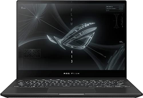 ASUS ROG Flow X13 2-in-1 Gaming Laptop 13.4" WUXGA 120Hz 500nits IPS Touchscreen AMD 8-Core Ryzen 9 6900HS 16GB DDR5 512GB SSD GeForce RTX 3050 Ti 4GB Backlit Keyboard Win11 Black + HDMI Cable