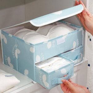 ABOOFAN Drawer Foldable Organizer Underwear Boxes Socks Holder Closet Divider Storage Box for Underwear Bra Socks Lingerie Ties Pants Organizer