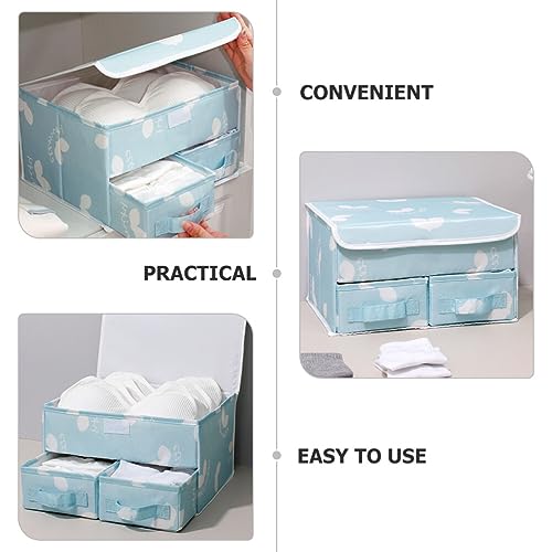 ABOOFAN Drawer Foldable Organizer Underwear Boxes Socks Holder Closet Divider Storage Box for Underwear Bra Socks Lingerie Ties Pants Organizer