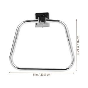 Cabilock Stainless Steel Bathroom Hand Towel Ring Towel Holder Drill Free Wall Mounted Heavy Duty Bath Towel Rack Towel Hanger for Bath Kitchen Silver