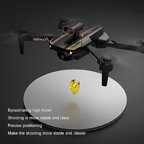 RKSTD Adult Kids Dual Camera Drone, HD FPV Camera Mini RC Quadcopter Drone Toy, With Intelligent Obstacle Avoidance, One Button Start/Return, Altitude Hold, Track Flight