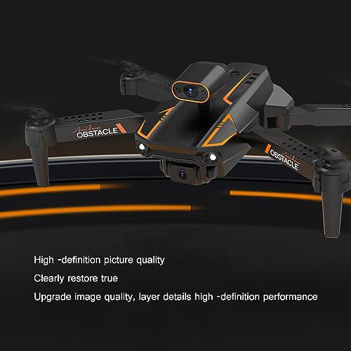 RKSTD Adult Kids Dual Camera Drone, HD FPV Camera Mini RC Quadcopter Drone Toy, With Intelligent Obstacle Avoidance, One Button Start/Return, Altitude Hold, Track Flight