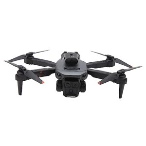 k6 drone triple camera, 4k hd aerial photography, optical position, four way obstacle avoidance, gravity induction, rc quadcopter for adults and kids, gray black