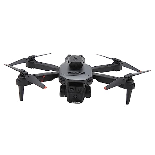 K6 Drone Triple Camera, 4K HD Aerial Photography, Optical Position, Four Way Obstacle Avoidance, Gravity Induction, RC Quadcopter for Adults and Kids, Gray Black