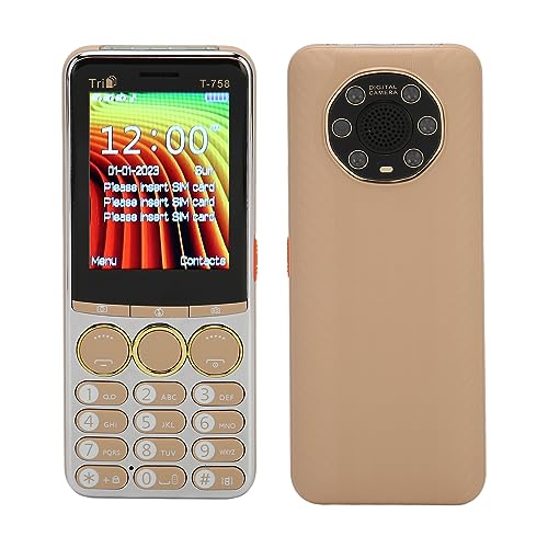 GSM Unlocked Mobile Phone, 2G Mobile Phone, Big Button Cell Phone, 3 SIM 3 Standby, with SOS Function, 2.8 Inch Screen Cellphone for Seniors, with Loud Sound, 3200mAh Battery (US