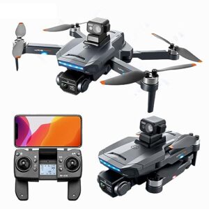 rkstd drone with camera for adults - with obstacle avoider, foldable rc drone, hd fpv rc drone, altitude hold, headless mode, brushless motor, follow me, gift for adult beginners