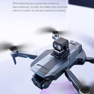 RKSTD Drone With Camera For Adults - With Obstacle Avoider, Foldable RC Drone, HD FPV RC Drone, Altitude Hold, Headless Mode, Brushless Motor, Follow Me, Gift For Adult Beginners