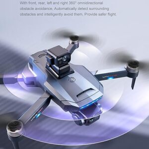 RKSTD Drone With Camera For Adults - With Obstacle Avoider, Foldable RC Drone, HD FPV RC Drone, Altitude Hold, Headless Mode, Brushless Motor, Follow Me, Gift For Adult Beginners