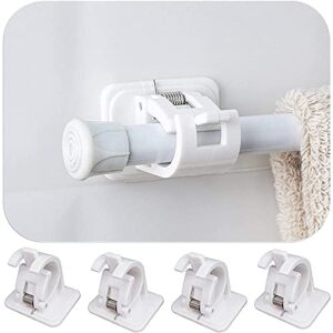 OUSIKA Rod Holder Pipe Clamp Wall Mount with Self No Drilling for Shower Curtain Tube in Home Kitchen Garage Storage 22.10.12 Grabber