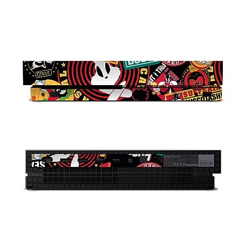 Head Case Designs Officially Licensed Looney Tunes Sticker Collage Graphics and Characters Vinyl Sticker Gaming Skin Decal Cover Compatible with Xbox One X Console