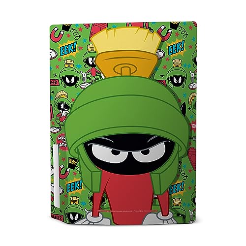 Head Case Designs Officially Licensed Looney Tunes Marvin The Martian Graphics and Characters Vinyl Faceplate Sticker Gaming Skin Decal Cover Compatible with PS5 Disc Console & DualSense