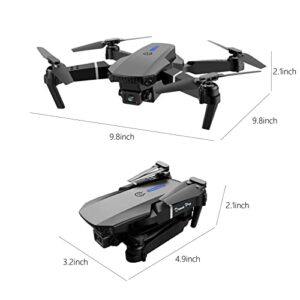 Drone With Dual 1080P HD FPV Camera Foldable Drone Remote Control Altitude Hold Headless Mode LED Light Start Speed Adjustment Trajectory Flight WiFi FPV Camera 𝘛𝘰𝘺
