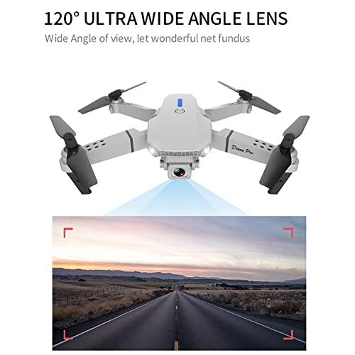 Drone With Dual 1080P HD FPV Camera Foldable Drone Remote Control Altitude Hold Headless Mode LED Light Start Speed Adjustment Trajectory Flight WiFi FPV Camera 𝘛𝘰𝘺