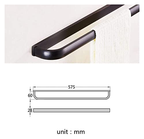 Towel BAR Rack Towel Rack Hardware Bathroom Accessory Single Black Antique Color Bathroom Brass Single Rod Towel Bar Towel Bar