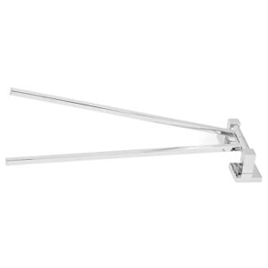 Swivel Towel Rail 2/3/4 Arming 40 Cm Swivel Towel Rail 180° Rotation Bede Towel Holder Stainless Steel Swivel Arm Towel Rail for Bathroom (250255 Active Two rods - Chrome)