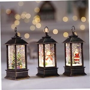 Didiseaon 2 pcs Light Christmas Tree Supply for Decorations Snowball Adornment Seasonal Globes Glitter Decoration Snow Room Scene Adorn Office Desktop Creative Decorative Adorable Snowman