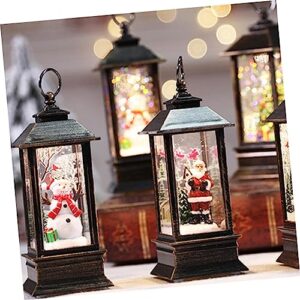 Didiseaon 2 pcs Light Christmas Tree Supply for Decorations Snowball Adornment Seasonal Globes Glitter Decoration Snow Room Scene Adorn Office Desktop Creative Decorative Adorable Snowman