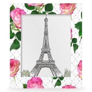 pofato plant pink rose 8x10 picture frame wood photo frame for tabletop display wall mount picture frame display 8 x 10 inch photo wall decor home gift frames