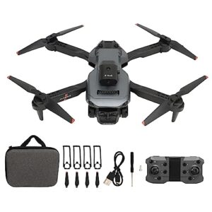 foldable fpv drone, 4k hd aerial photography obstacle avoidance quadcopter vertical shooting rc airplane, with 4 way induction detection, 50x zoom