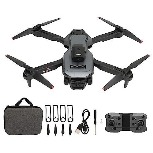 Foldable FPV Drone, 4K HD Aerial Photography Obstacle Avoidance Quadcopter Vertical Shooting RC Airplane, with 4 Way Induction Detection, 50X Zoom