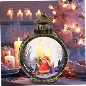 Abaodam Christmas Tree LED Lights Christmas Hanging Ornaments Xmas Glitter Lantern Snow Globe Lantern Table Decorations Christmas Tree Ornaments Christmas Light Pendants