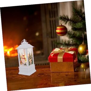 Portable Christmas Lights 1PC Portable Lantern Christmas Decor LED Lantern Christmas Snow Globe Lantern Decorative Lamp Glitter Lanterns Snowball Gift Decorate Night Light Music