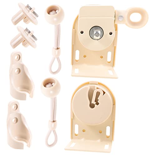 Garneck 5 Sets Headrail Accessories Bungee Replacements Shower Windproof Outdoor Cap Blinds Curtain Exterior Crank Holder Bracket Down Ring Over for Indoor Bed with Cord Tie Shutter