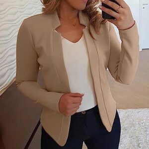 Same Day Delivery Items Prime Blazer Jackets for Women Fashion Dressy Open Front Cardigan Jacket Casual Long Sleeve Work Office Suit Jacket