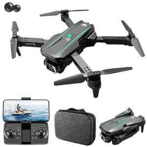 rkstd rc drone with hd camera for adults and kids - foldable fpv remote rc drone, altitude fixed, one button start/land, 3d flip, obstacle avoidance function, holiday gift