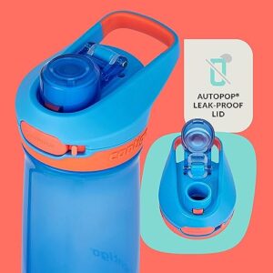 Contigo Trekker Kids Water Bottle with Spill-Proof Lid, 14oz Water Bottle with Leak-Proof Technology, BPA-Free & Jessie Kids Water Bottle with Leak-Proof Lid, 14oz Dishwasher-Safe Kids