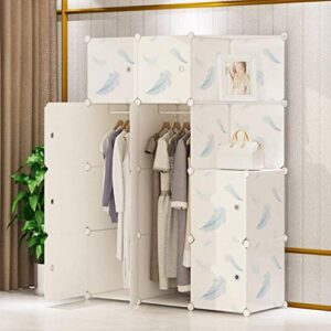 TBGFPO Armoire Wardrobe Closet Portable Closet Closets for Bedroom Clothes Closet Storage Closet Hanging Clothes Organizer with Doors, Sturdy & Durable