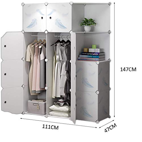 TBGFPO Armoire Wardrobe Closet Portable Closet Closets for Bedroom Clothes Closet Storage Closet Hanging Clothes Organizer with Doors, Sturdy & Durable