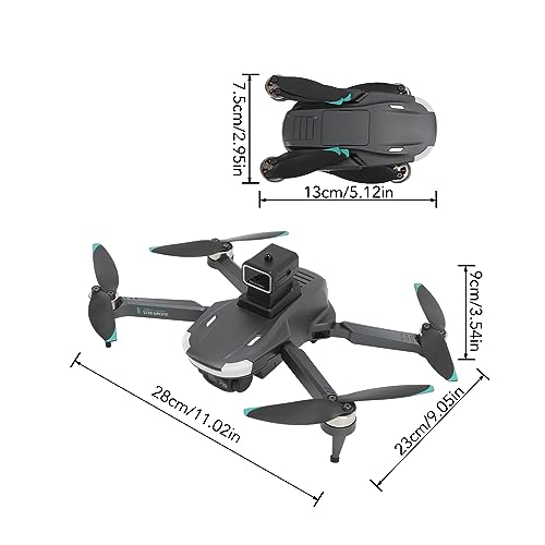 CUTULAMO Brushless Aerial Drone, Brushless Drone One Button Return Headless Mode Hovering for Aerial Photography