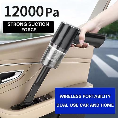 Upgraded Version of The Wireless Home Car Vacuum Cleaner, 120W Strong Suction Handheld Vacuum Cleaner, Portable Small Vacuum Cleaner