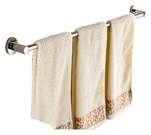 towel bar rack towel shelfs,bathroom brass towel bar/polished chrome mirror surface/bathroom kitchen towel rack/wall hanging/single rod/multi size optional/40cm (size : 80cm)
