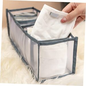 FONDOTIN 1Pc Box storage box partition box transparent lingerie collapsible storage bins clothing storage bags underwear drawer divider Bra Drawer Organizer clothes storage bag fabric sock