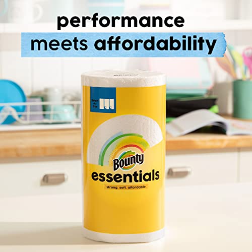 Bounty Essentials Select-A-Size Paper Towels, White, 2 Double Rolls = 4 Regular Rolls