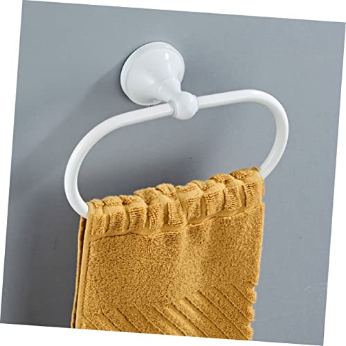 Angoily 3pcs Hook Rod Home Heavy Hanger Storage Holders Round Mounted Hanging Copper Accessories Circle Paper Shop Showers Wall-Mounted Kitchen Bar Hand Towels Shelf Bathroom and Adhesive