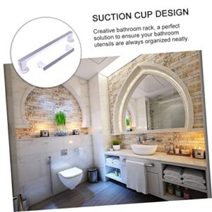Cabilock No Punch Towel Rack Wall Mount Towel Holder Stainless Steel Towel Suction Cup Towel Holder 2pcs Kitchen Towel Bar Wall Mounted Towel Rack Shower Towel Rod Traceless Towel Rack Pp
